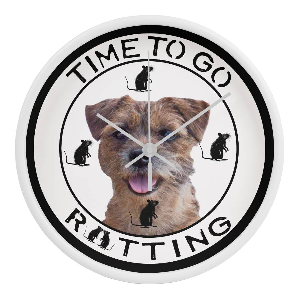 Personalized 'Time To Go Ratting' Wall Clock