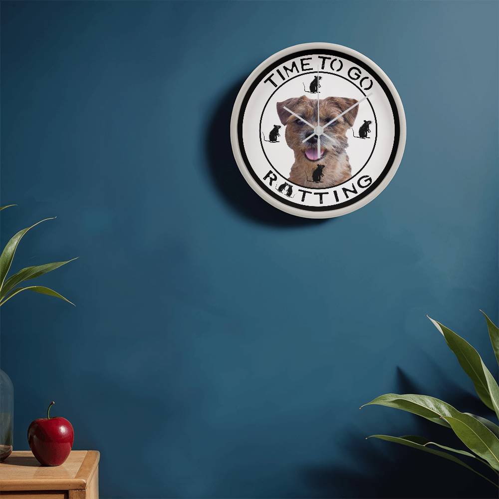 Personalized 'Time To Go Ratting' Wall Clock