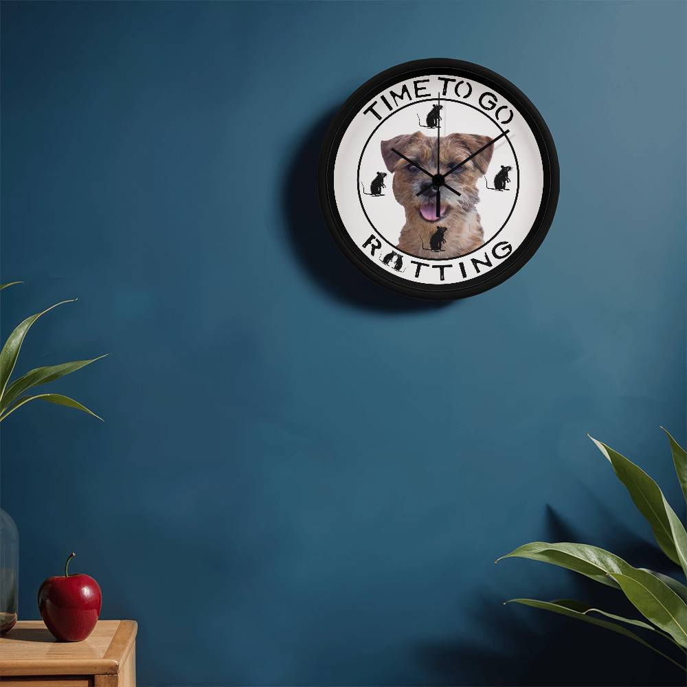 Personalized 'Time To Go Ratting' Wall Clock