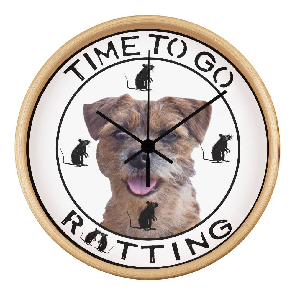 Personalized 'Time To Go Ratting' Wall Clock