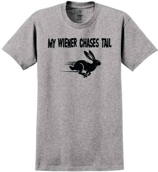 My Wiener Chases Tail Unisex T-Shirt