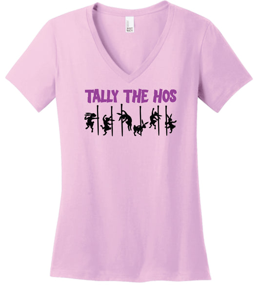 Tally The Hos Women's V-Neck T-Shirt