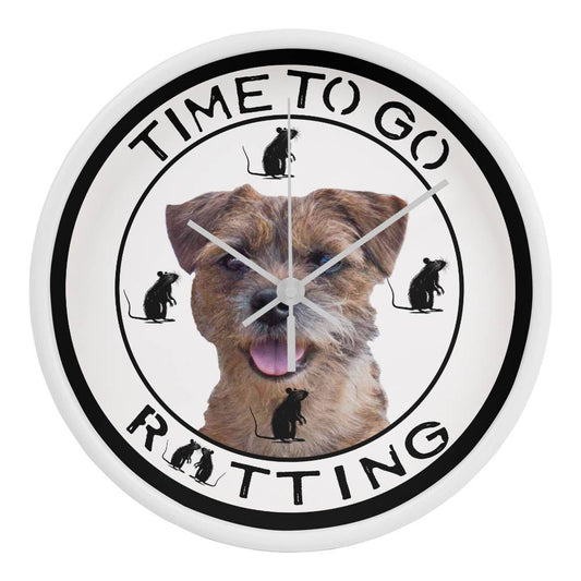 Personalized 'Time To Go Ratting' Wall Clock