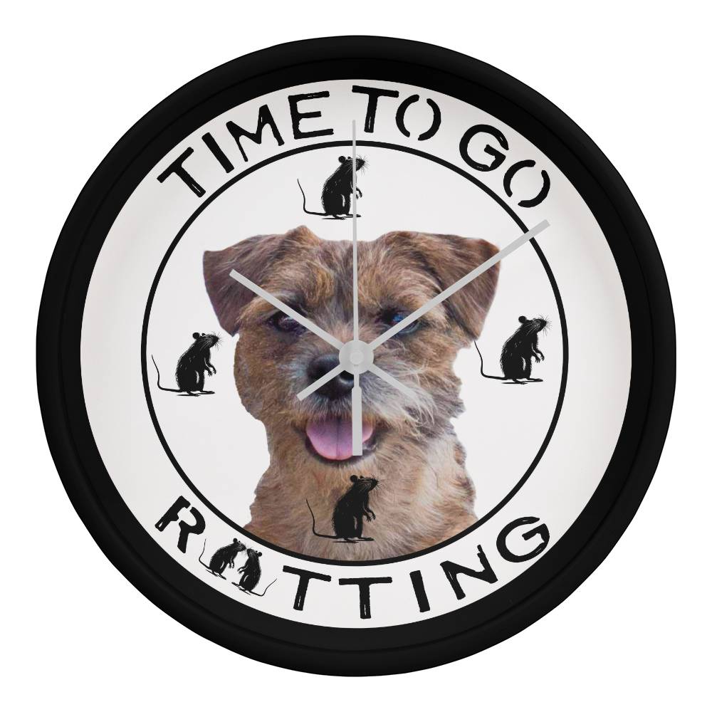 Personalized 'Time To Go Ratting' Wall Clock