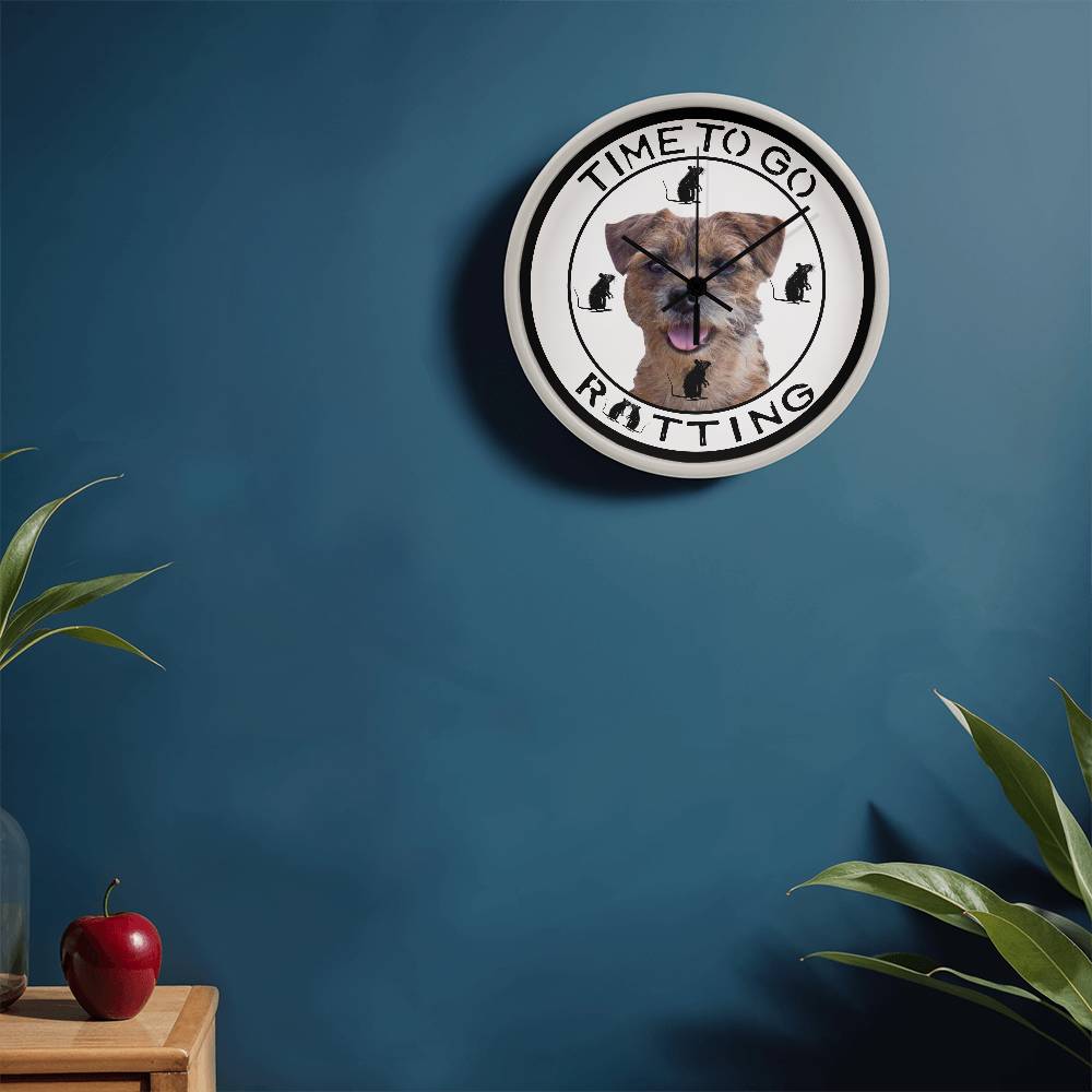 Personalized 'Time To Go Ratting' Wall Clock