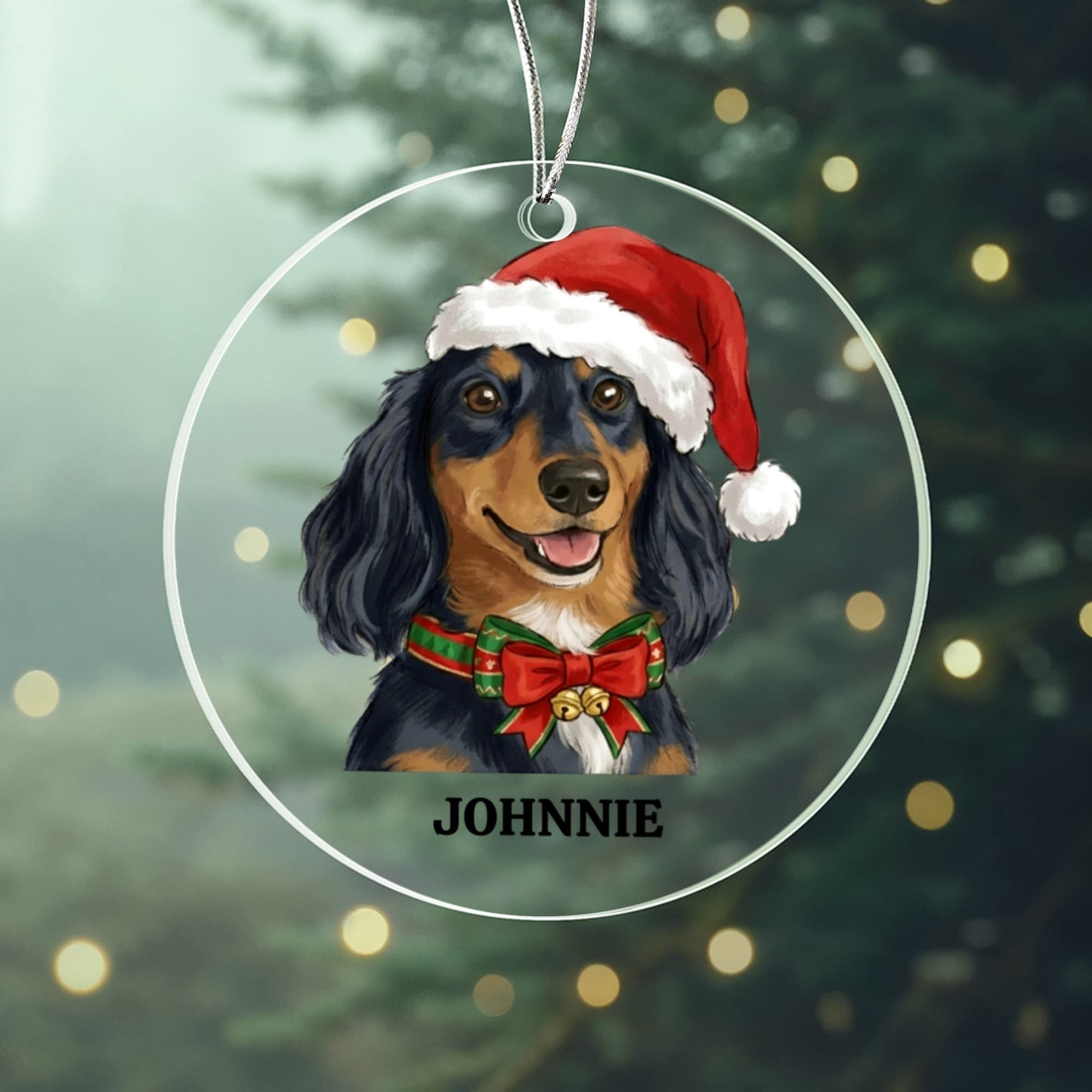 Personalized Acrylic Circle Ornament